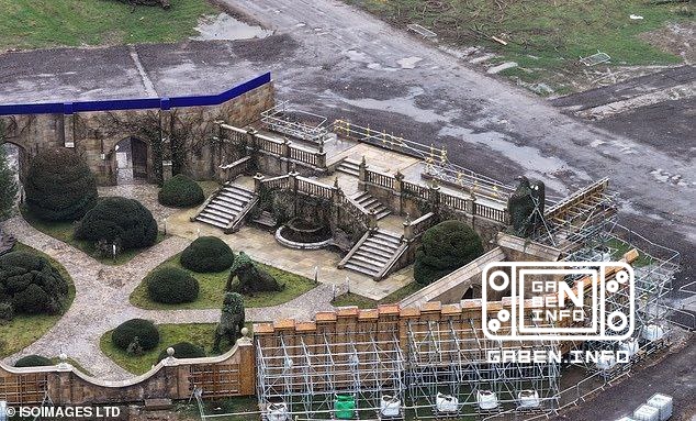 A little bit of the set of the Harry Potter series