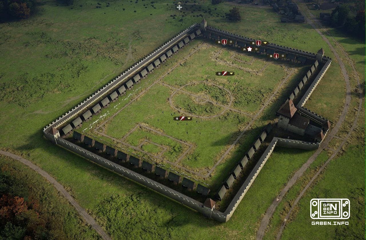 ⚔️ Another masterpiece from Manor Lords The player showed ingenuity in creating it.The markings of the football field wi...