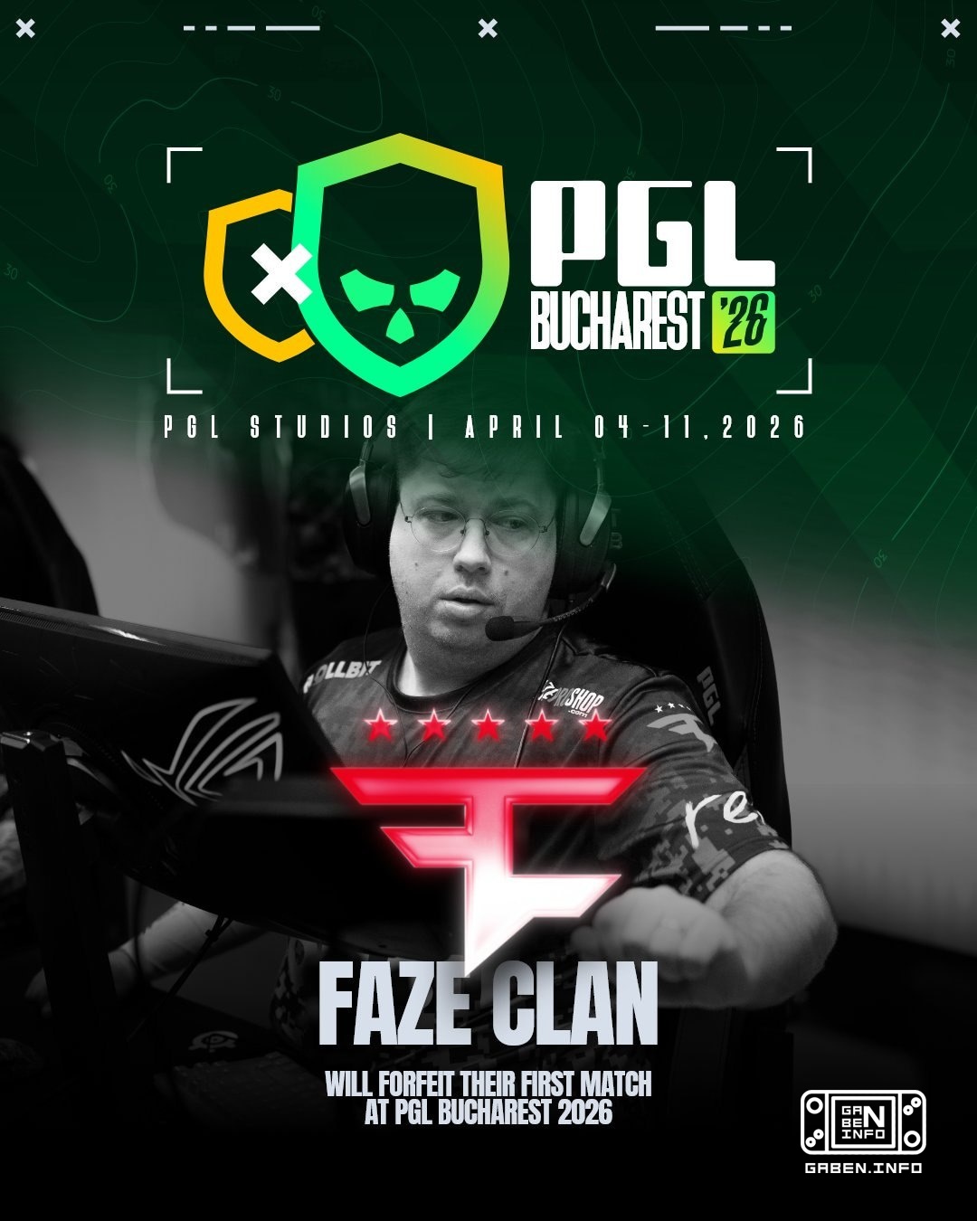 🇪🇺 FaZe will officially miss their first match.