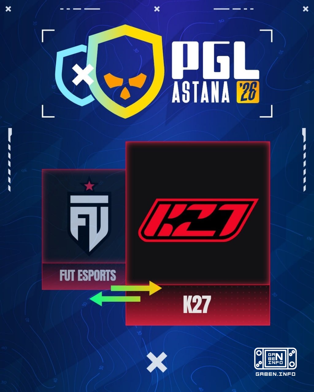 🇷🇺 K27 will take part in 🇷🇴 PGL Astana - 🇫🇷 FUT abandoned the event.