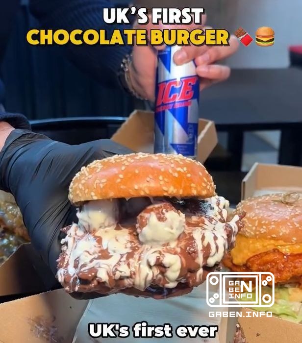 In England, a restaurant went viral for its Ferror Rocher chocolate fried chicken burger 🙄