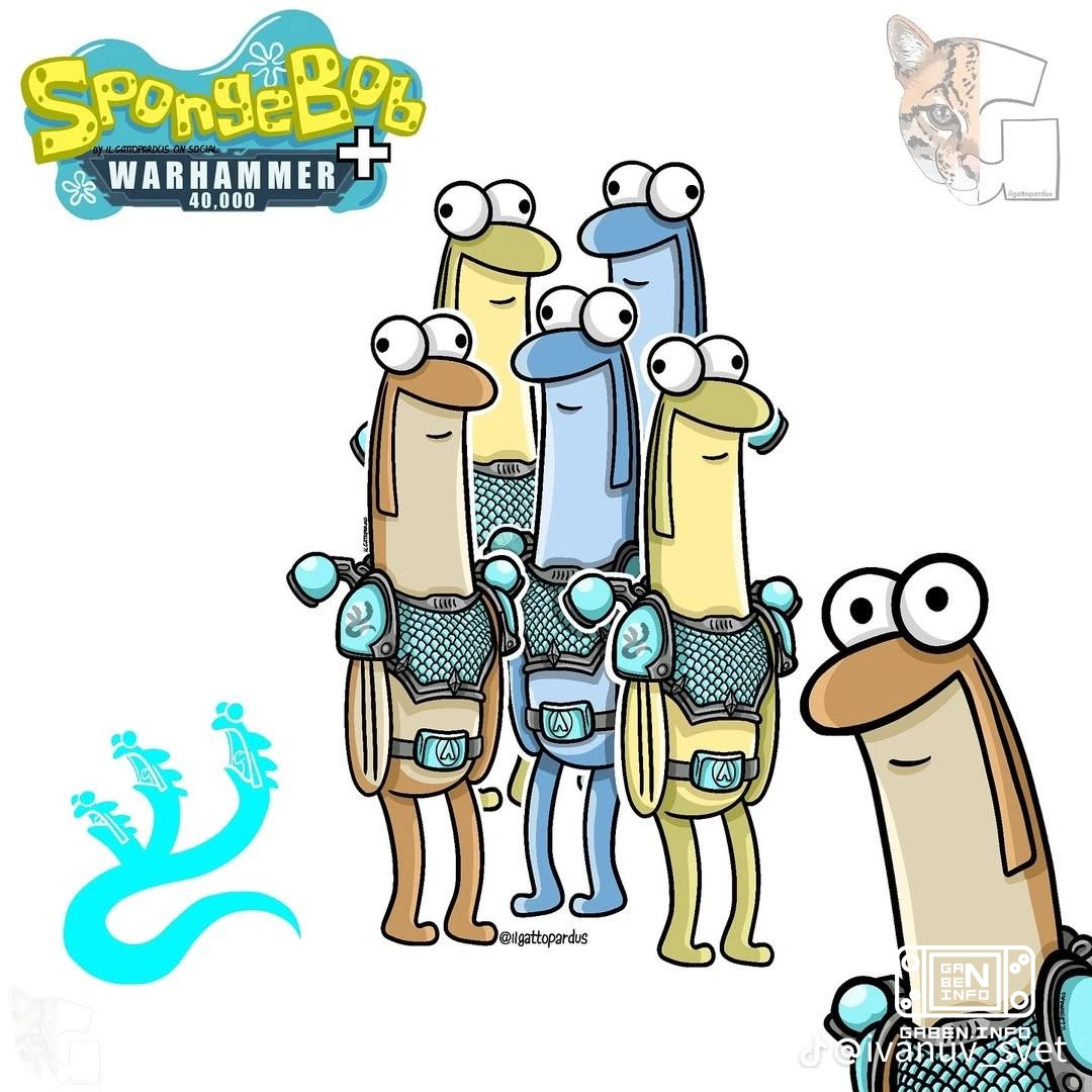 SpongeBob in the Warhammer universe)