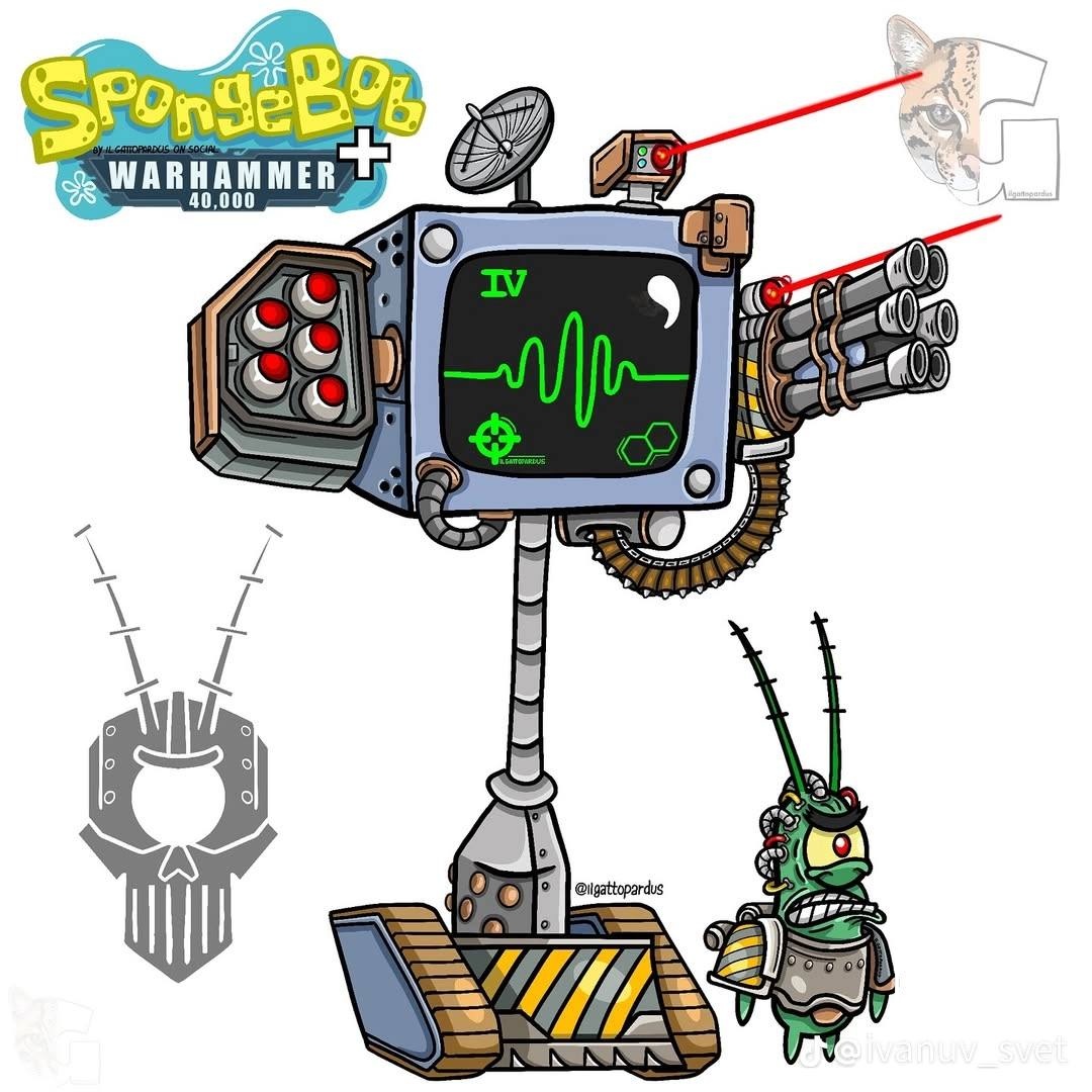 SpongeBob in the Warhammer universe)