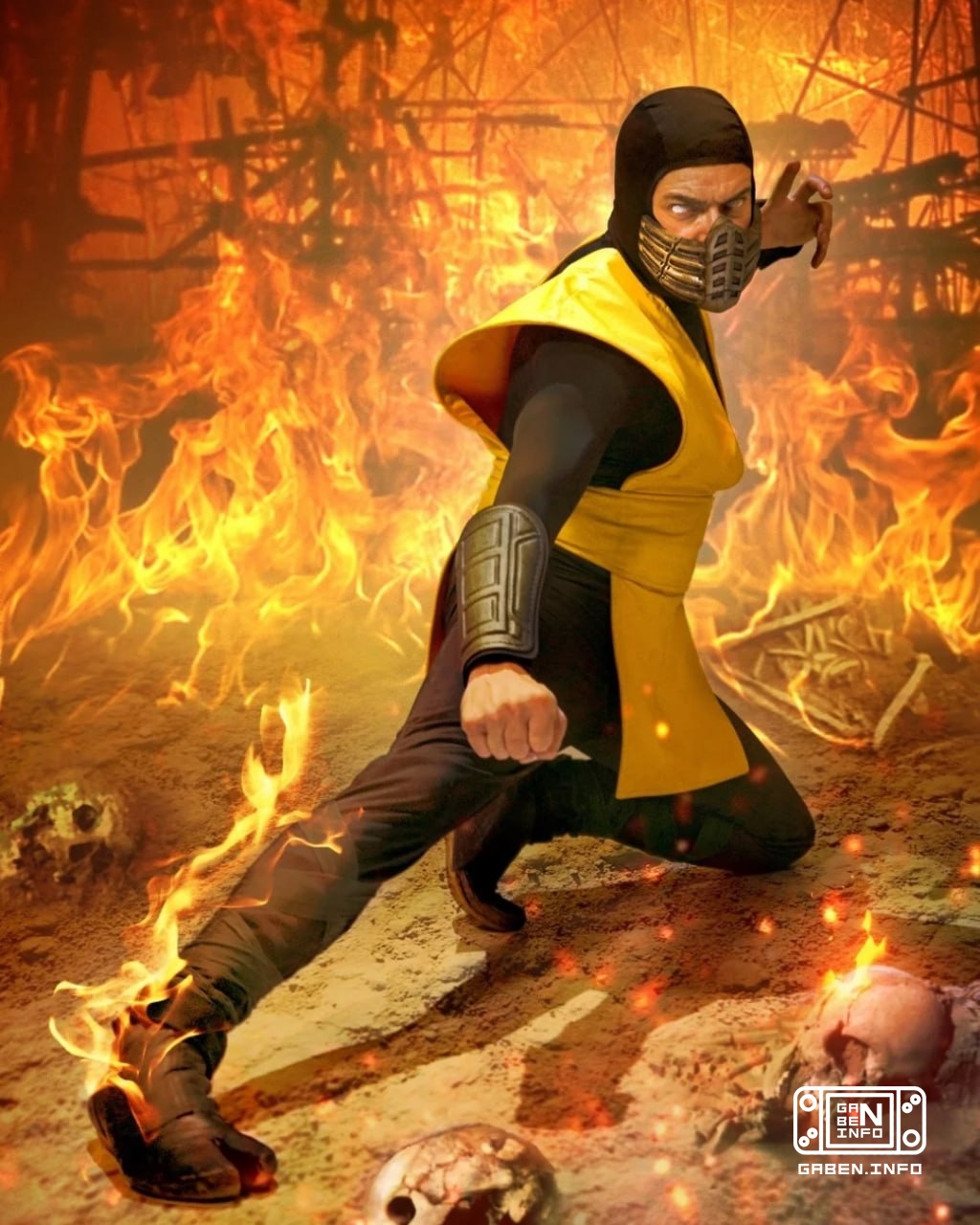 Continuing the MK theme! A very successful cosplay, in my opinion👍 Scorpion / Mortal Kombat / movie 1995 Cosplayer - Die...