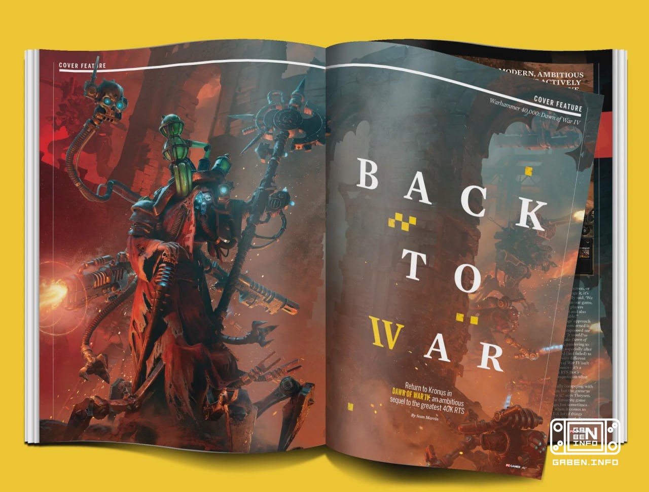 ❤️ Just a spread from the March issue of PC Gamer magazine, which begins an article dedicated to Dawn of War IV.There ar...