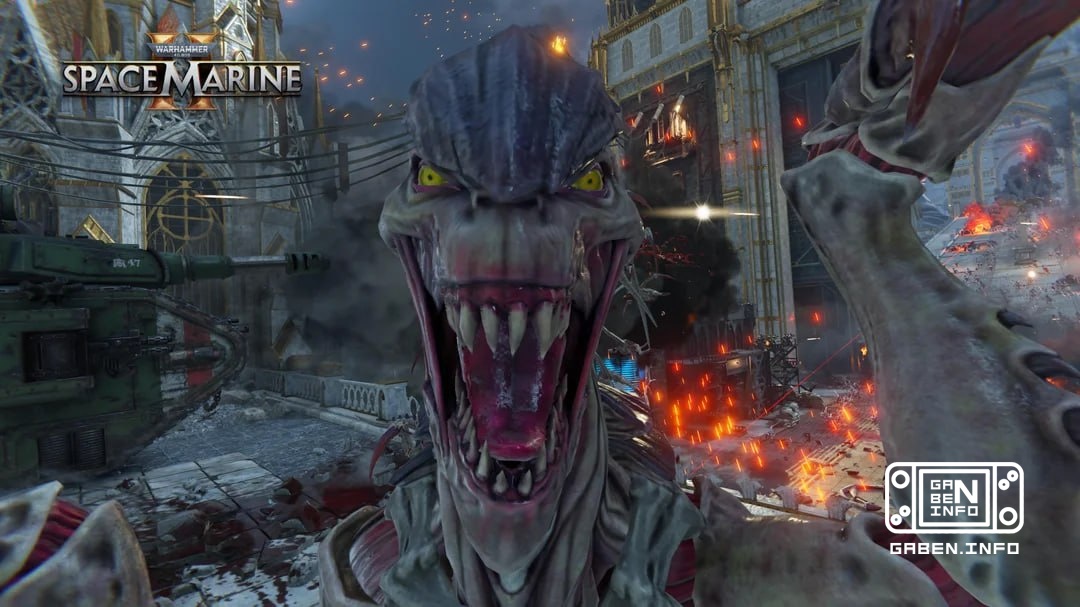 😄 What does the face of a typical tyranid look like, who still believes that he can defeat a space marine