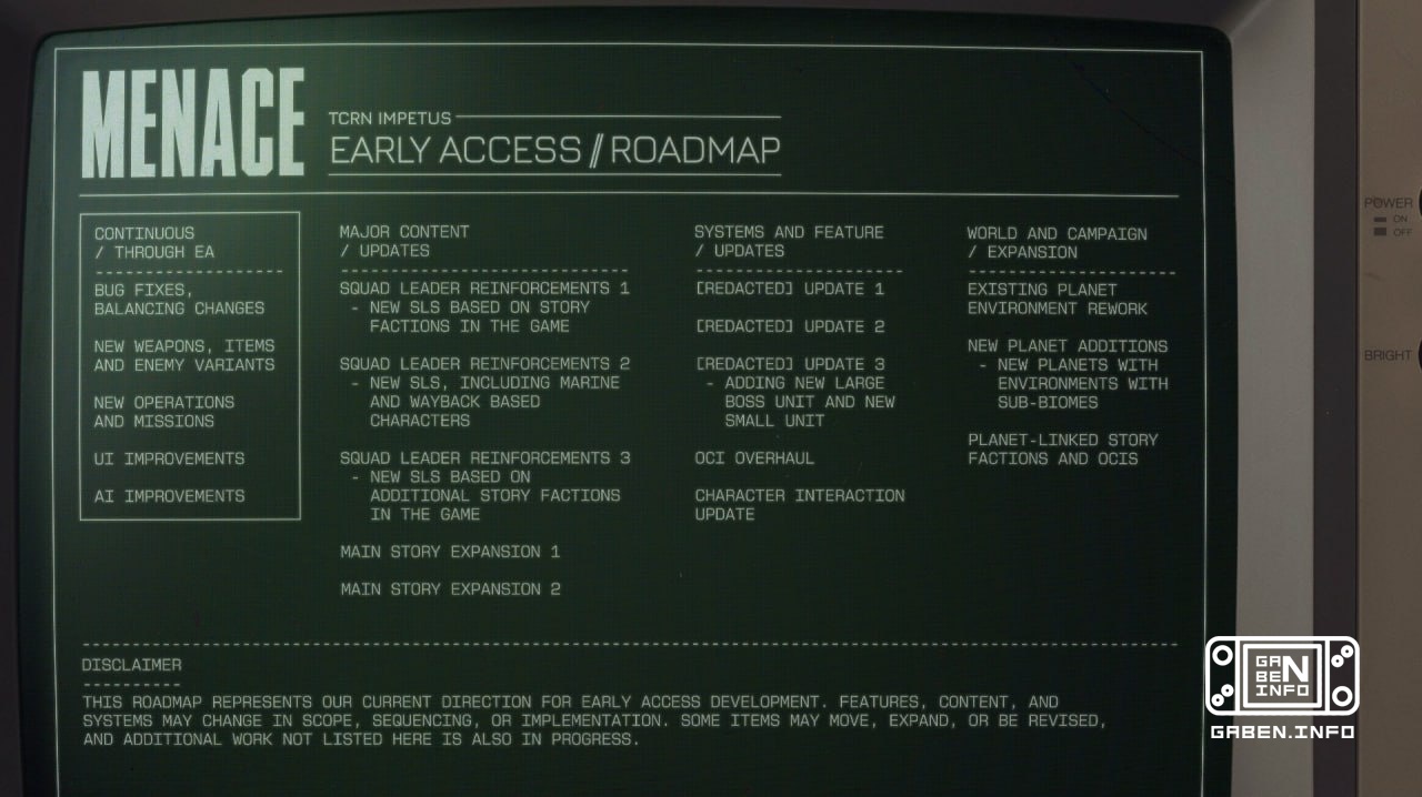 Future plans: MENACE roadmap published The developers of the turn-based strategy MENACE have presented a roadmap for the...