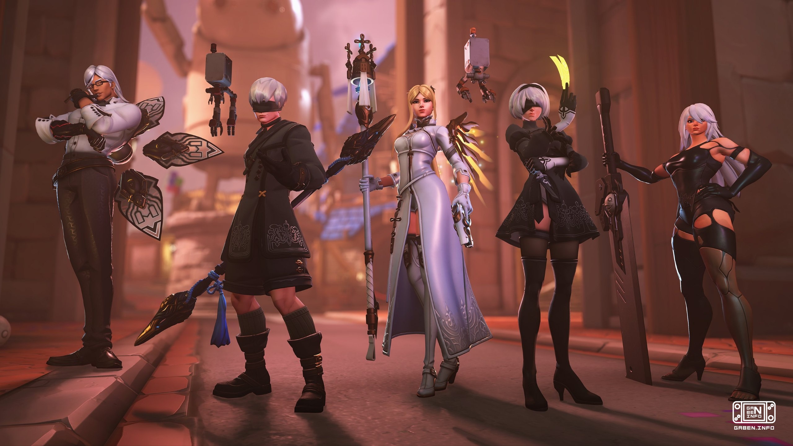 Display of NieR skins in Overwatch itself The first normal skins in collaboration with some game will become available t...