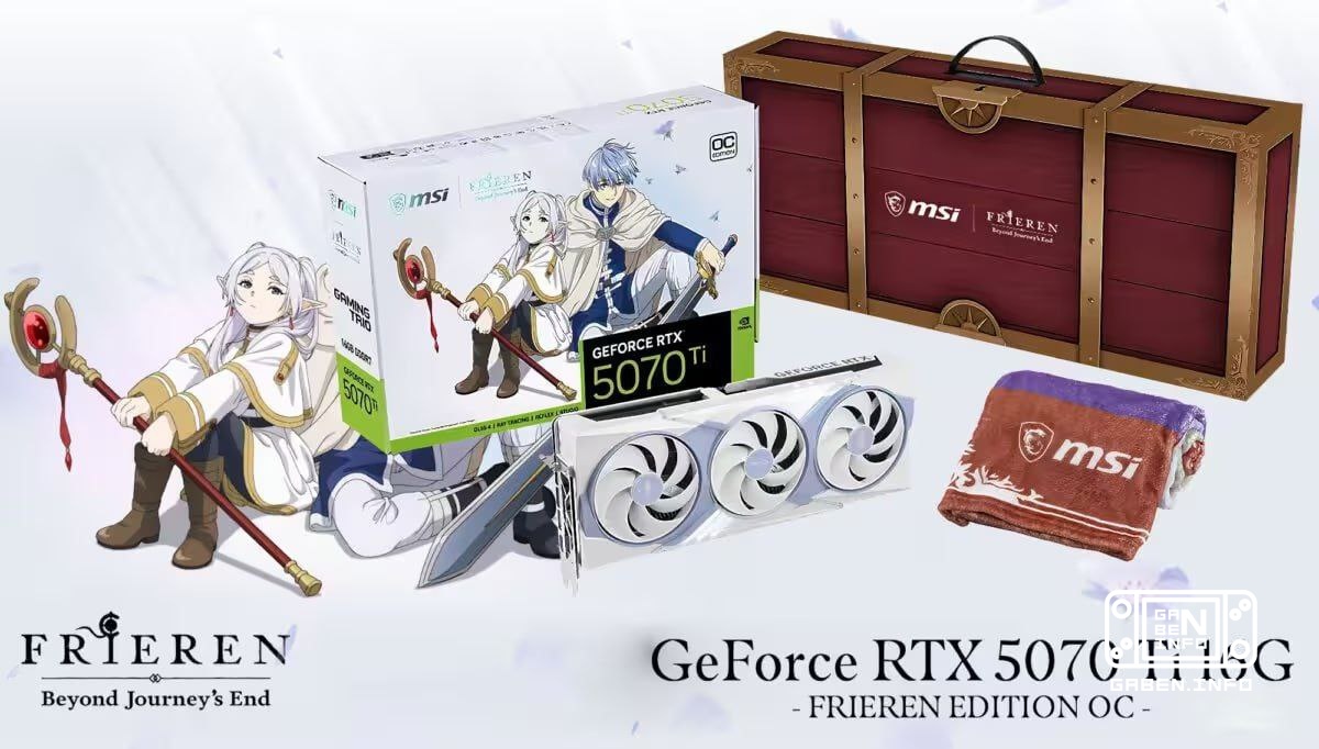 MSI is preparing a collab with Friren - they announced gaming devices and the RTX 5070 Ti in a suitcase with a warm blan...