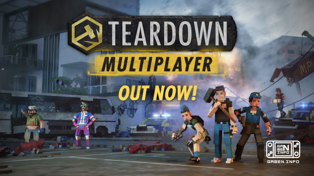 Multiplayer for Teardown has become available to everyone on PC. Create chaos with your friends, go through missions tog...