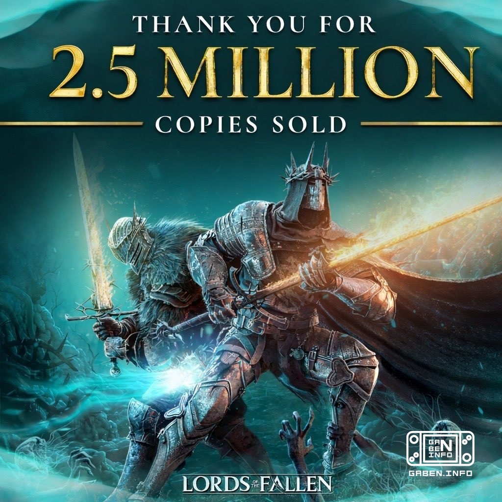 Lords of the Fallen also decided to show off its sales. Now the developers are celebrating 2.5 million copies and hope t...