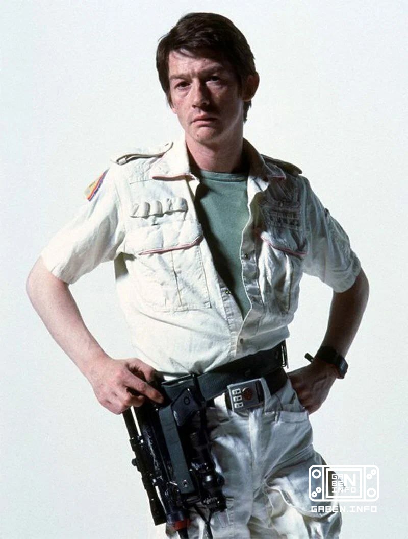 The crew of the spaceship Nostromo, which arrived on the previously unknown planet LV-426, for a promo for the film "Ali...