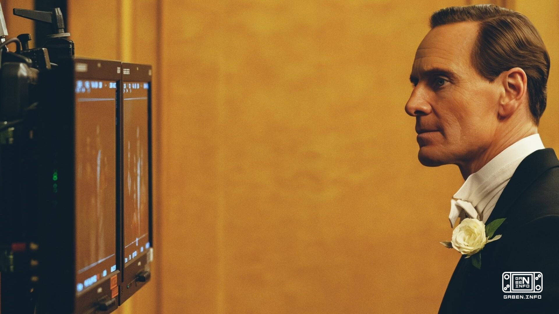 The first photo of Michael Fassbender in the role of Joseph Kennedy Sr., the main character of the Netflix series “The K...