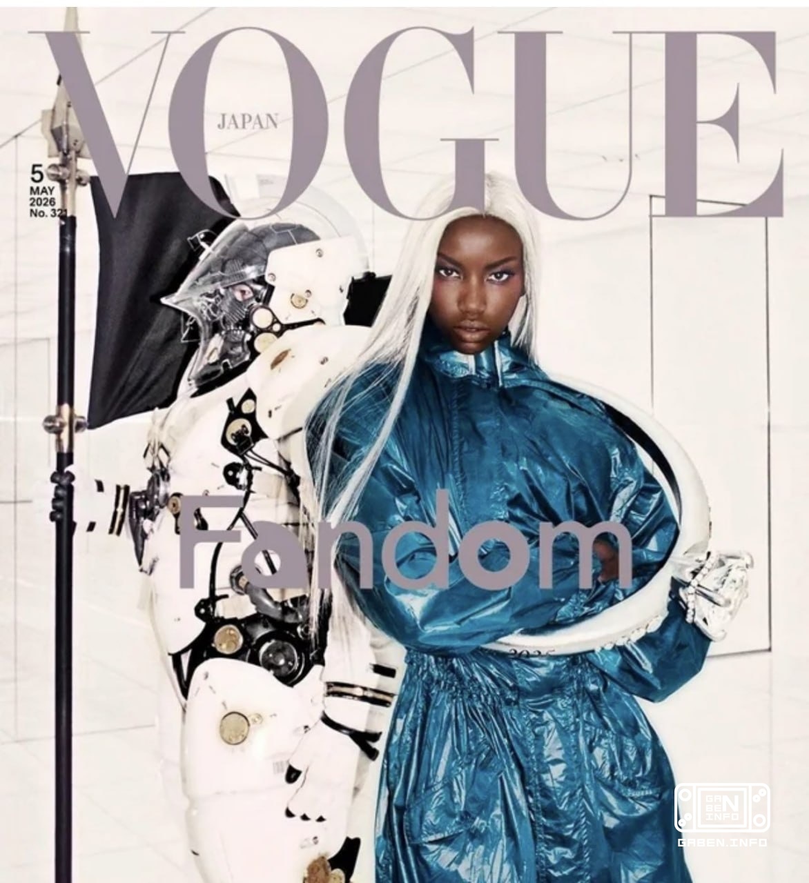 Vogue Japan decided to visit the CEO of style and fashion in his office. He was accompanied by model Anok Yai.