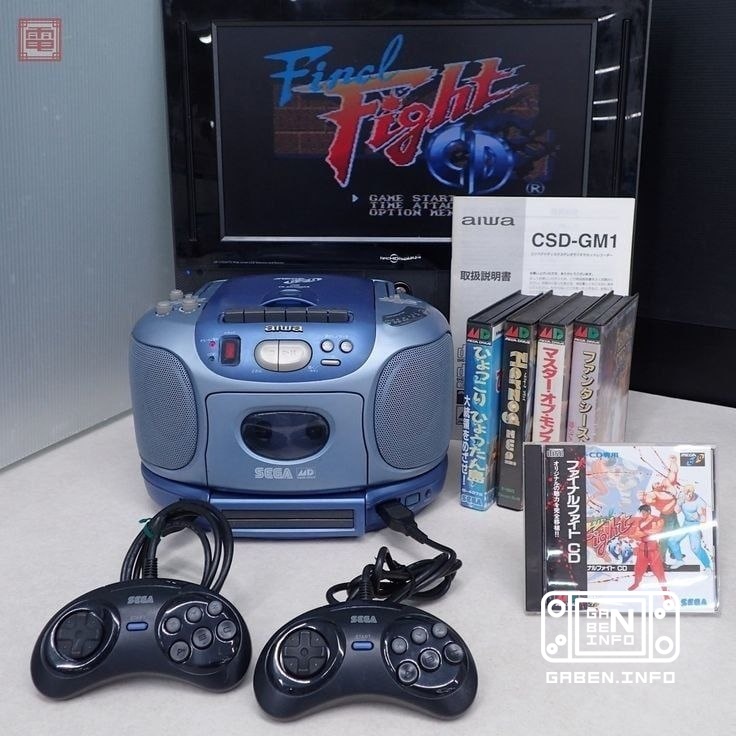 Gaming boombox Aiwa CSD-GM1 (Aiwa Mega-CD).Japanese hybrid multimedia system from the 90s😎