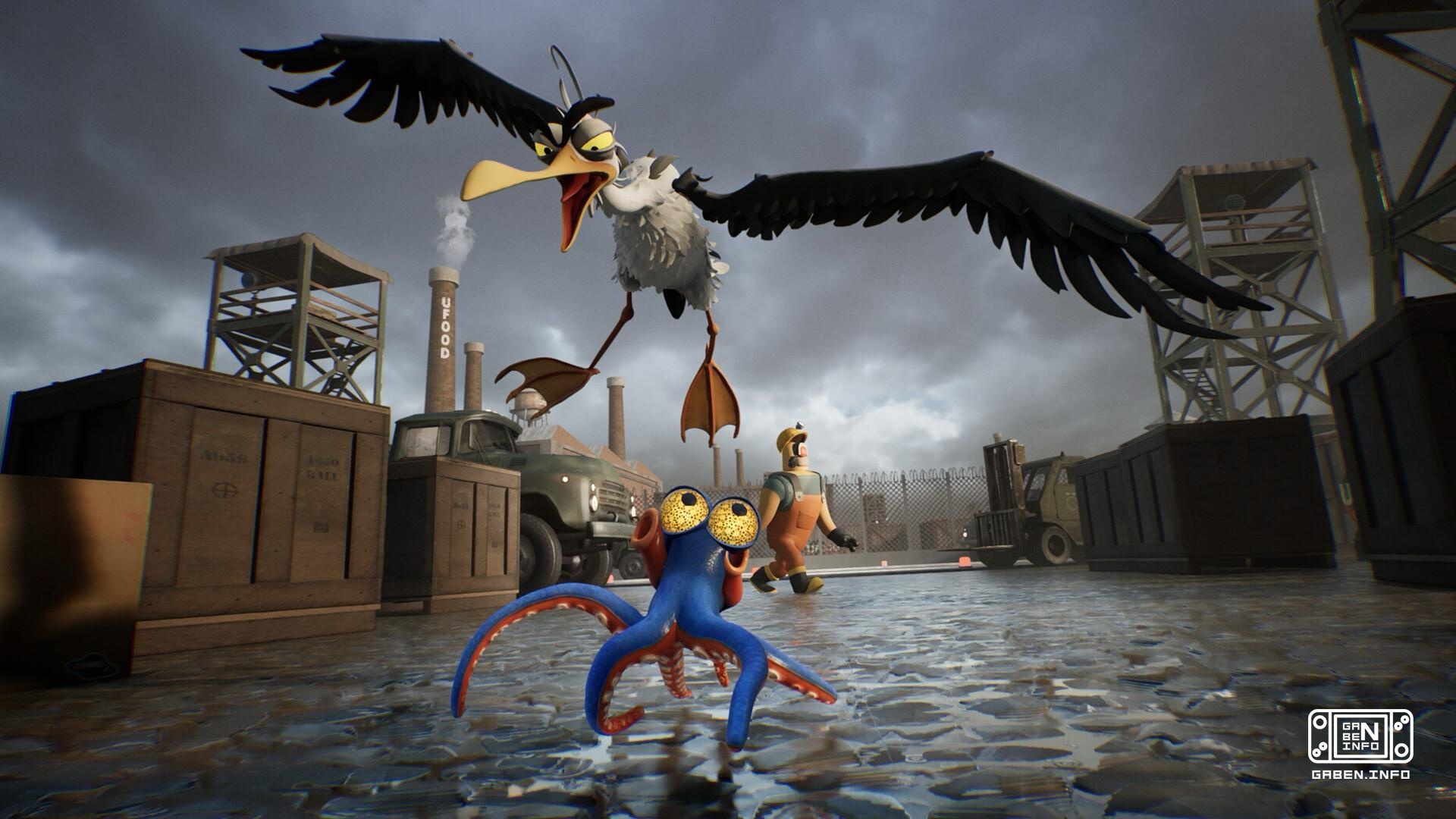 Darwin's Paradox is out on PC and consoles!- a platformer about a stranded octopus who tries to stop an alien invasion.T...