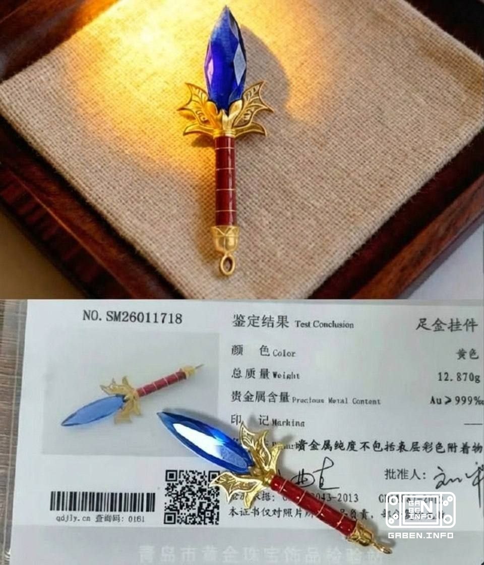 The player made a real Aghanim in the form of jewelry using 13 grams of gold