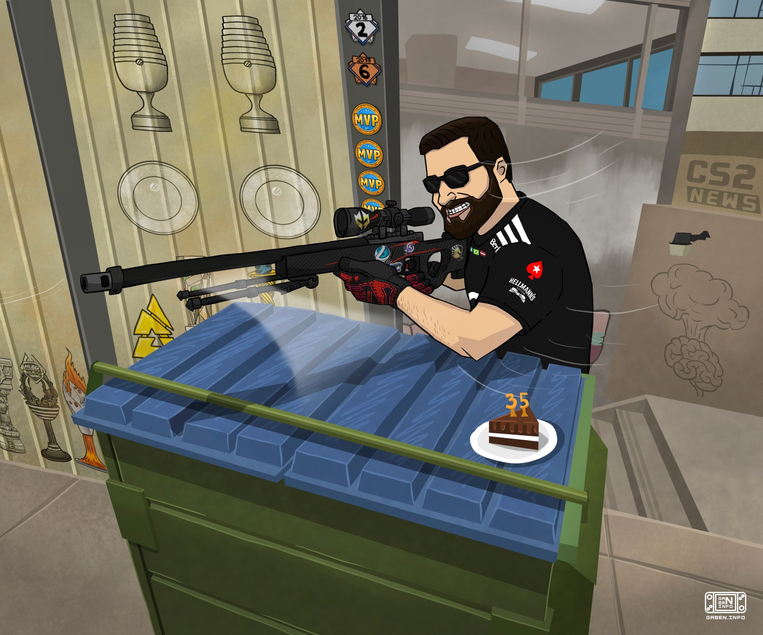 👑 🇰🇿 Brazil's Counter-Strike CEO - FalleN is celebrating his birthday today!The legend turned 35 years old.We wish Gabri...