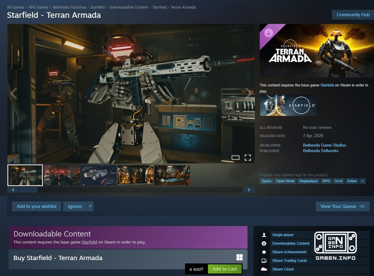 The Terran Armada expansion, as well as the Free Lanes update, have become available for Starfield. In addition, the gam...