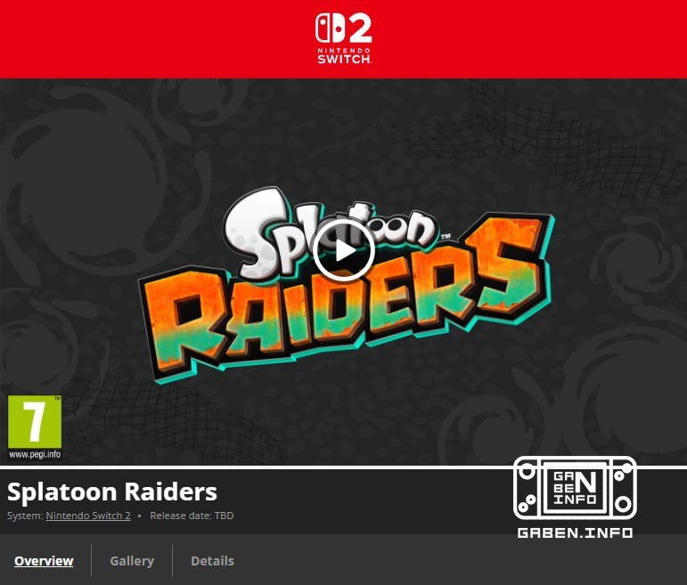 Splatoon Raiders received a PEGI rating. We are waiting for the release date at the next Direct.It is noteworthy that on...