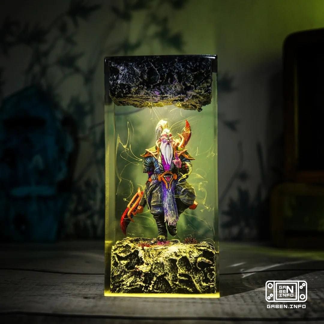 Void embedded in epoxy resin Beautiful, but unfortunately AI...