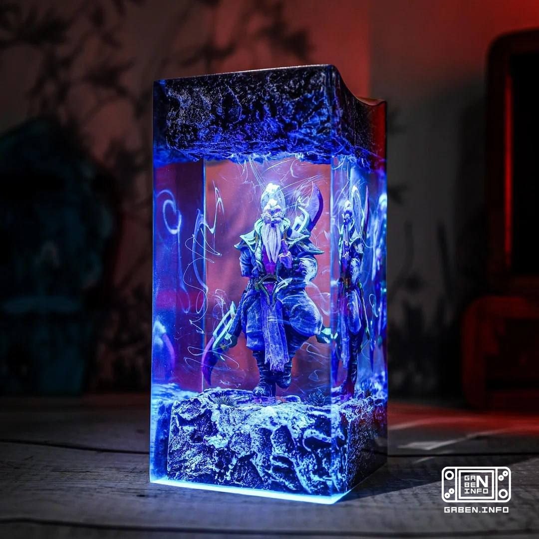 Void embedded in epoxy resin Beautiful, but unfortunately AI...