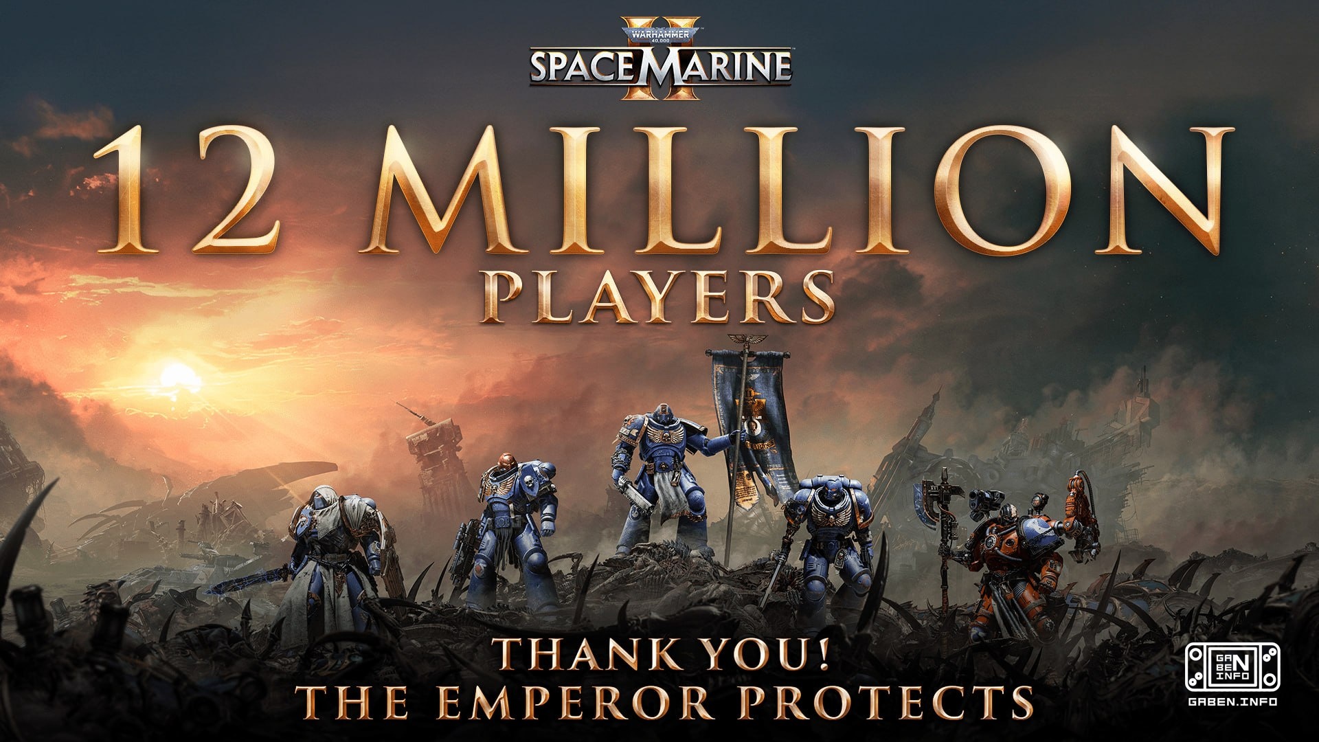 ✊ Showcase the true power of the Imperium!Warhammer 40,000: Space Marine 2 from Saber Interactive has been played by 12 ...