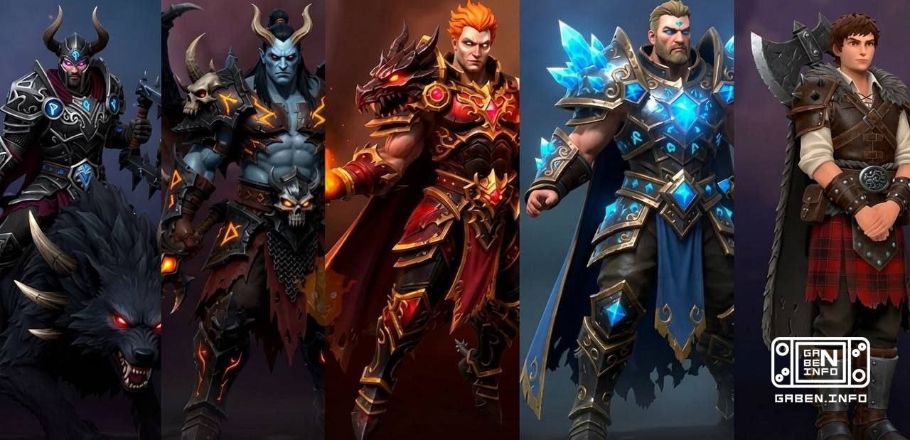 Female Dota characters have been converted into male ones