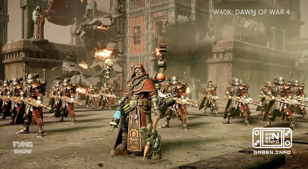 ⚔️ Key art and new screenshots taken during a certain event dedicated to the Mechanicus faction from Dawn of War IV A fu...