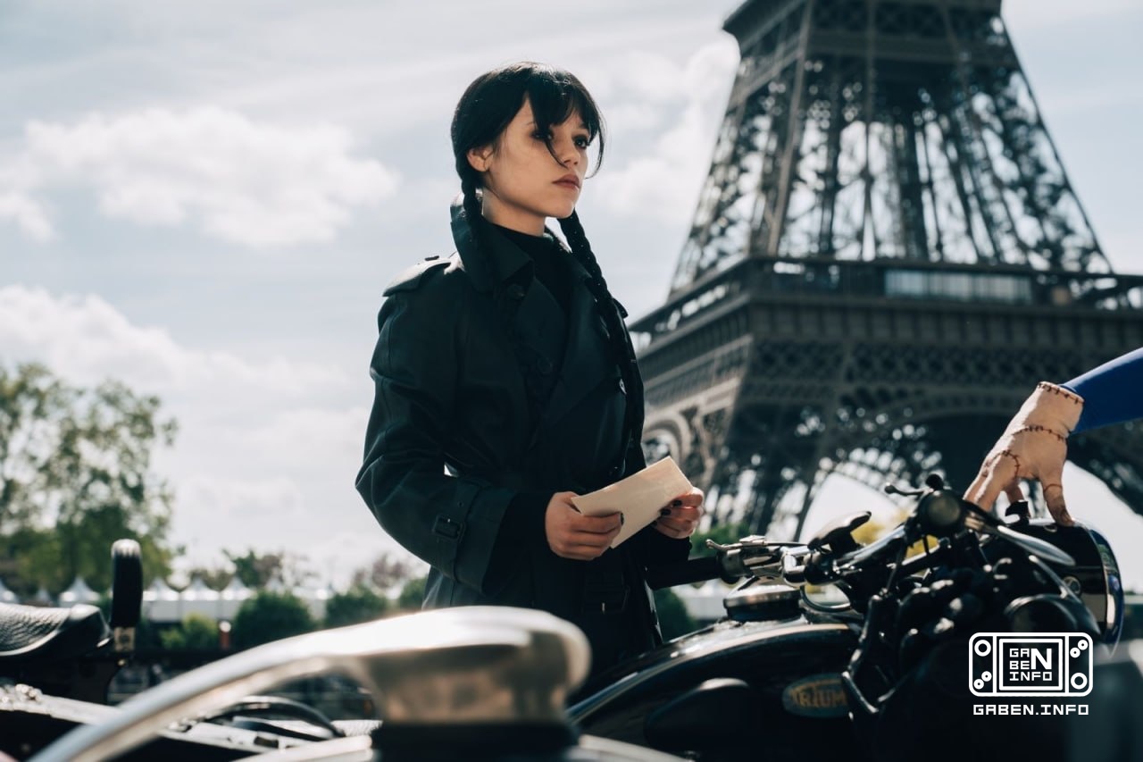 "From Paris, with Terror": Netflix shares the first image of Jenna Ortega from the third season of Wednesday.Filming for...