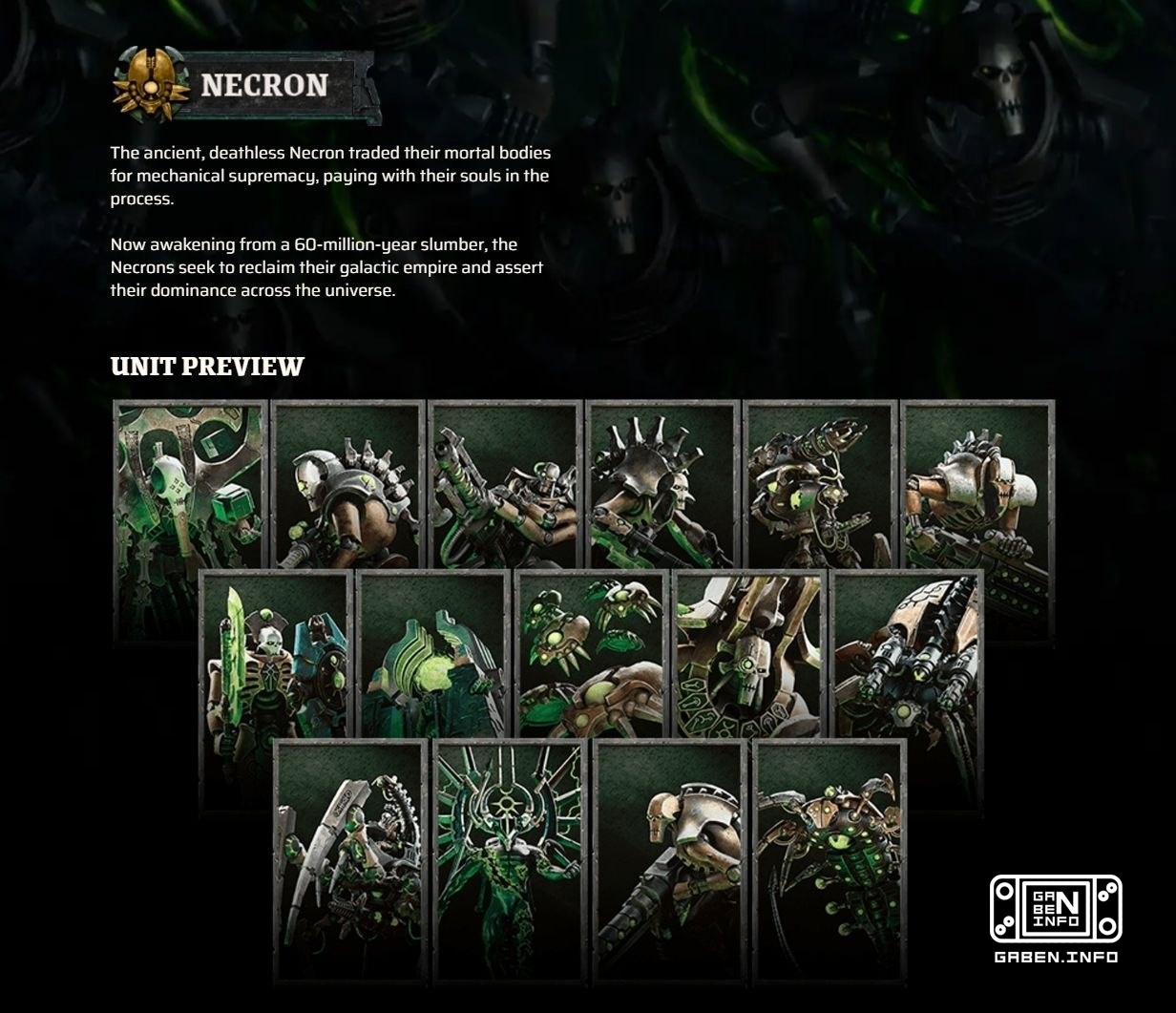 Preview of units of all factions in Dawn of War IV