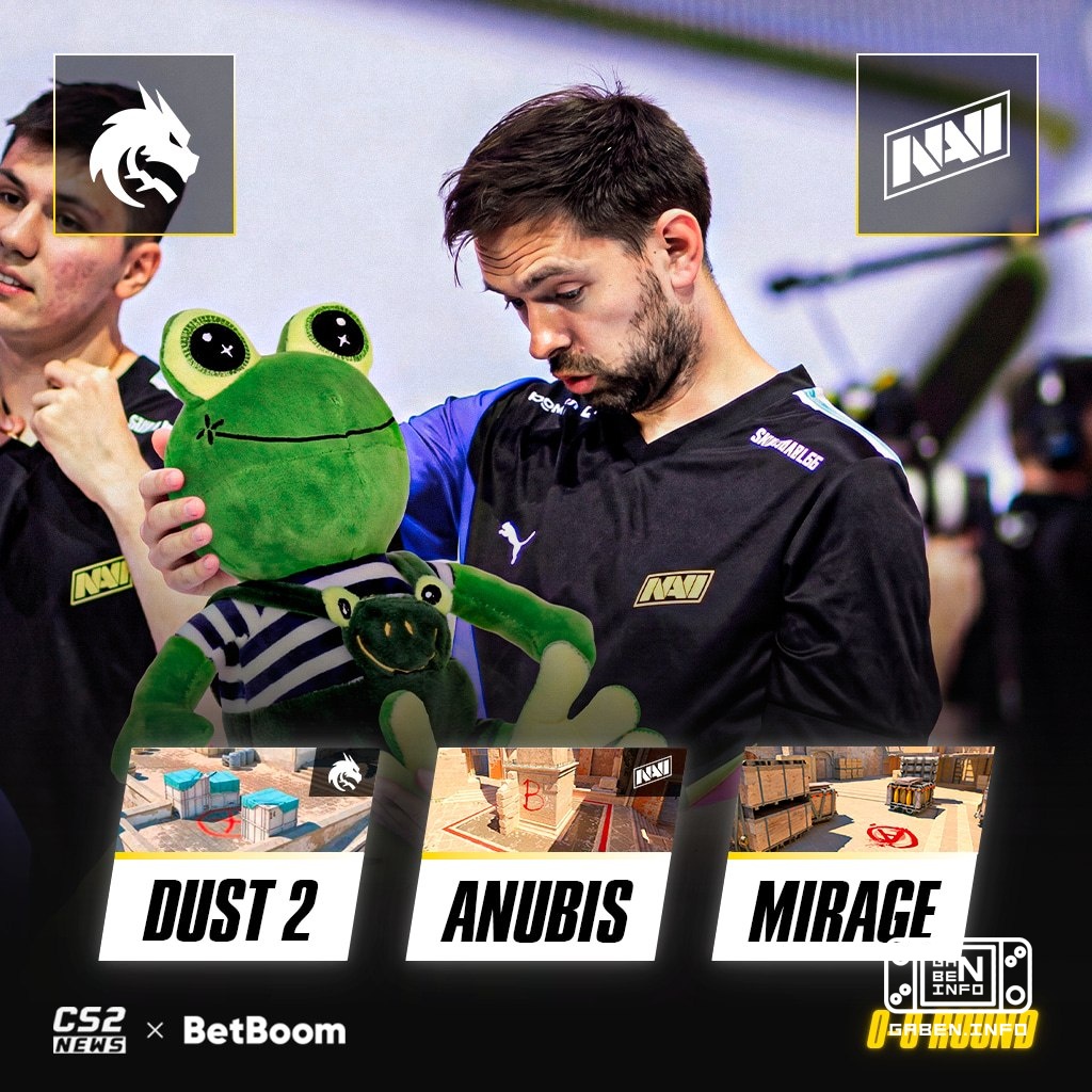 🤨 A frog or an old bearded man?─ we'll see in the match 🇺🇦 NAVI vs 🇷🇺 Spirit.