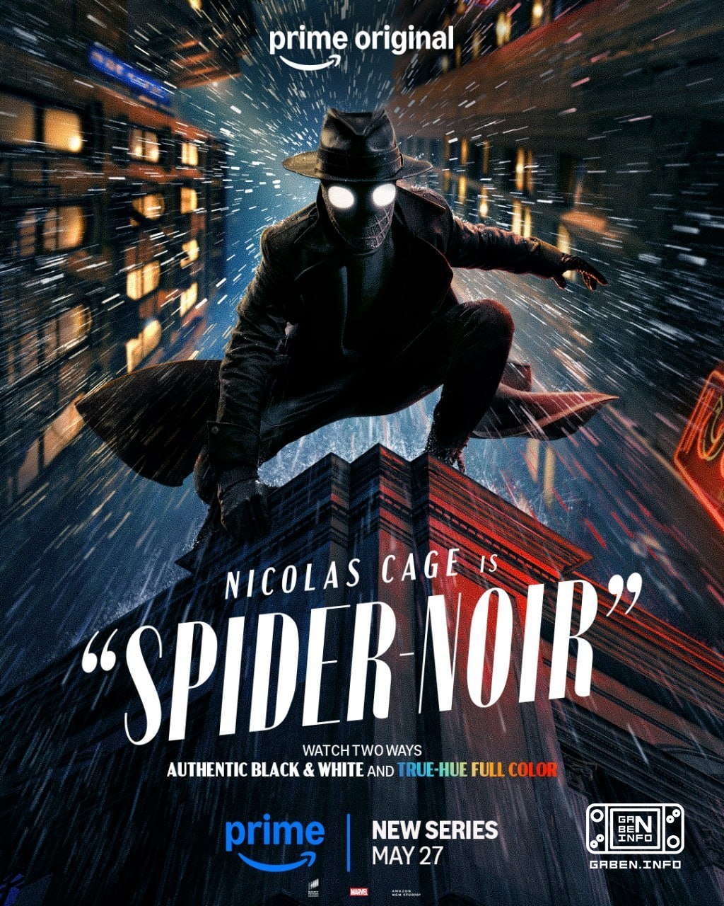 New posters for the Spider-Noir series with Nicolas Cage have appeared.The show will be released on May 27 on Prime Vide...