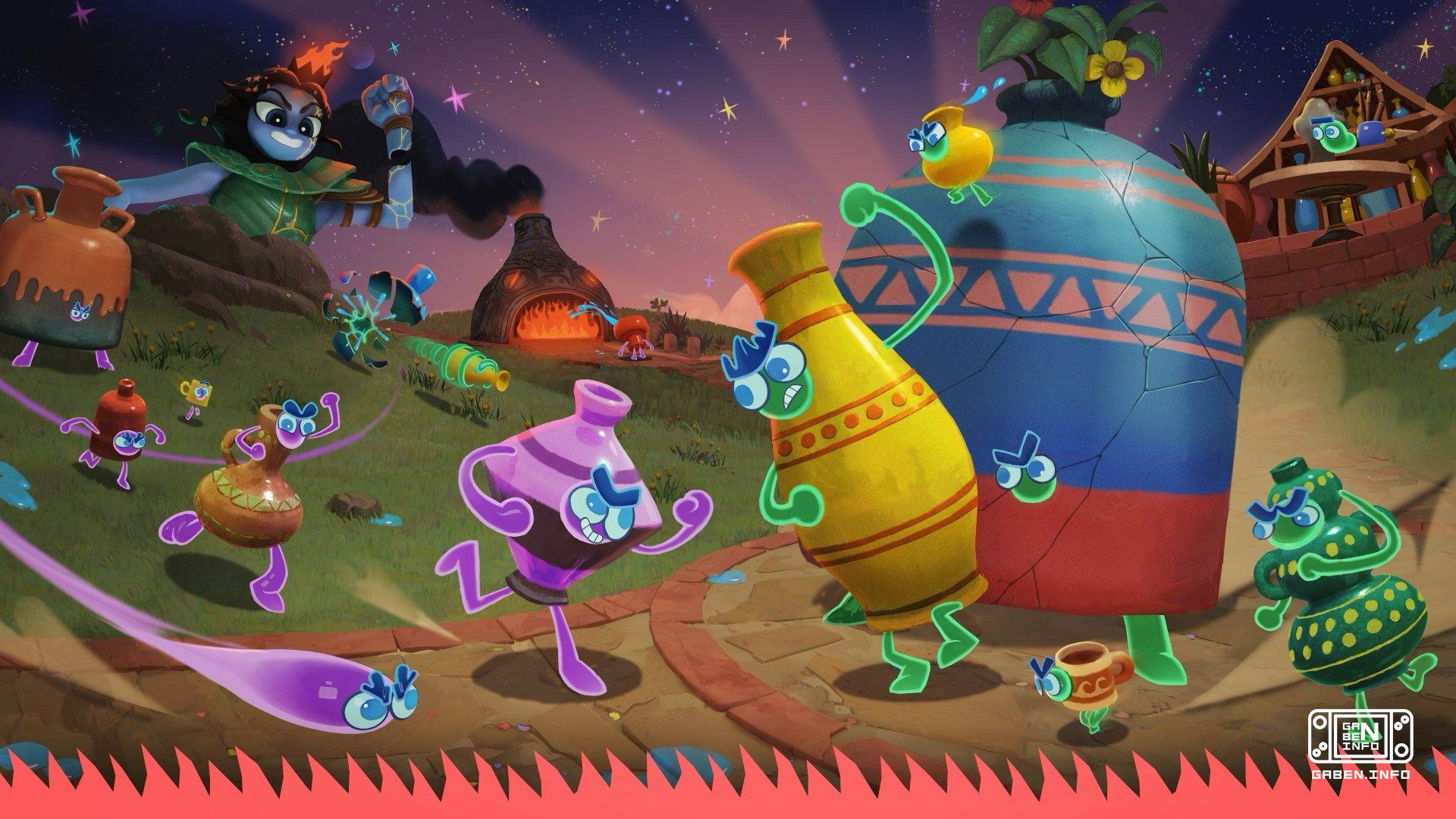 Double Fine has released Kiln, an online action game about pottery battles in 4v4 matches.The starting online game on St...