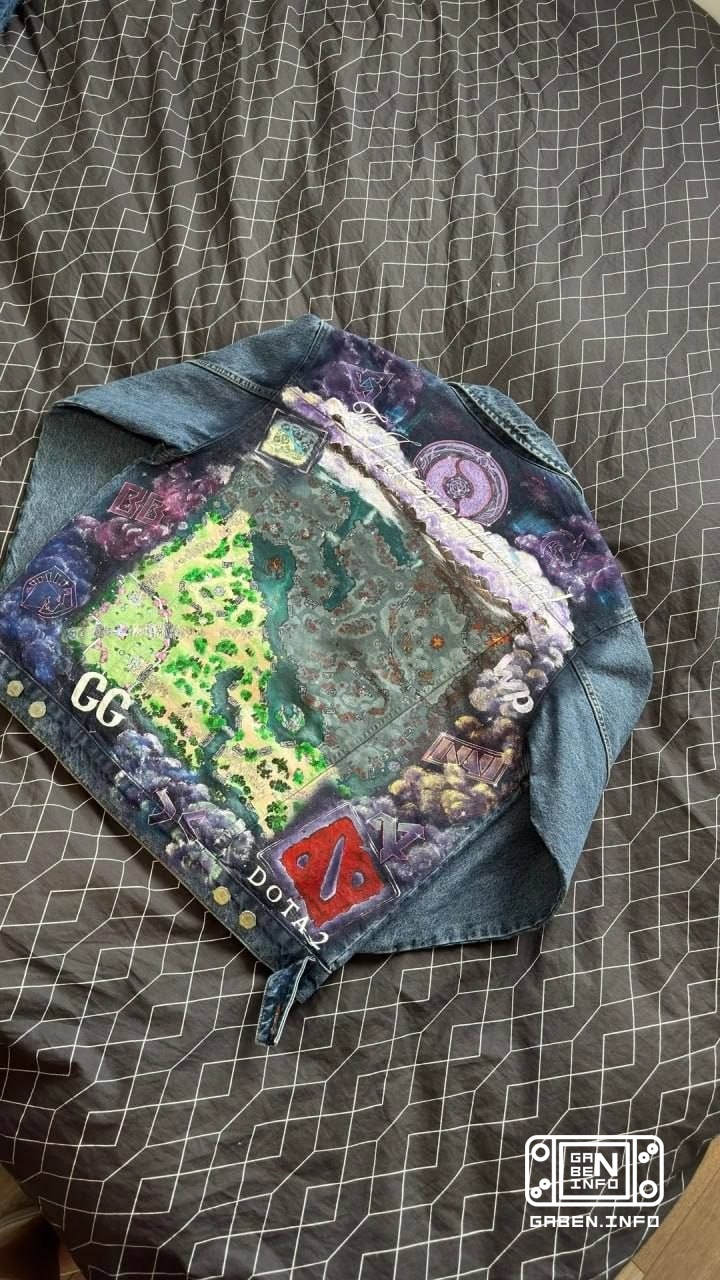 The girl made a custom jacket in the International style