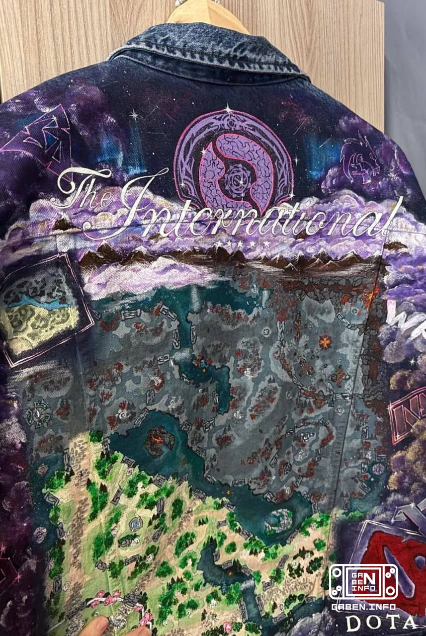 The girl made a custom jacket in the International style