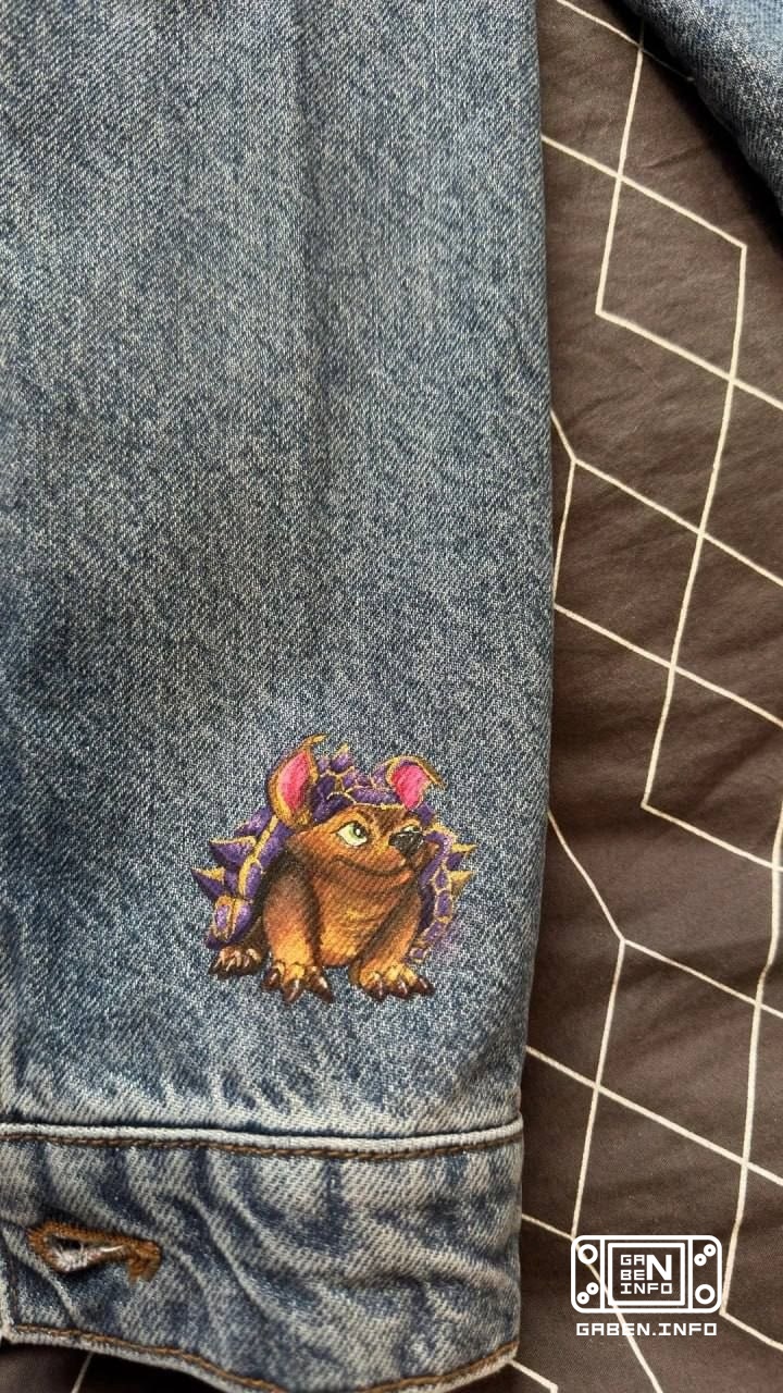 The girl made a custom jacket in the International style