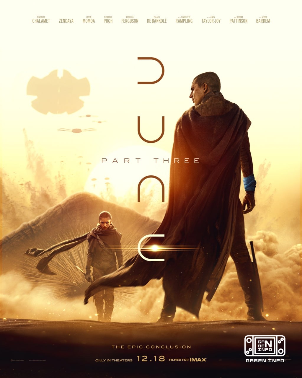 De laatste trailer en zeker niet de laatste poster van Dune 3. Ze zullen alles al snel laten zien. @meownauts