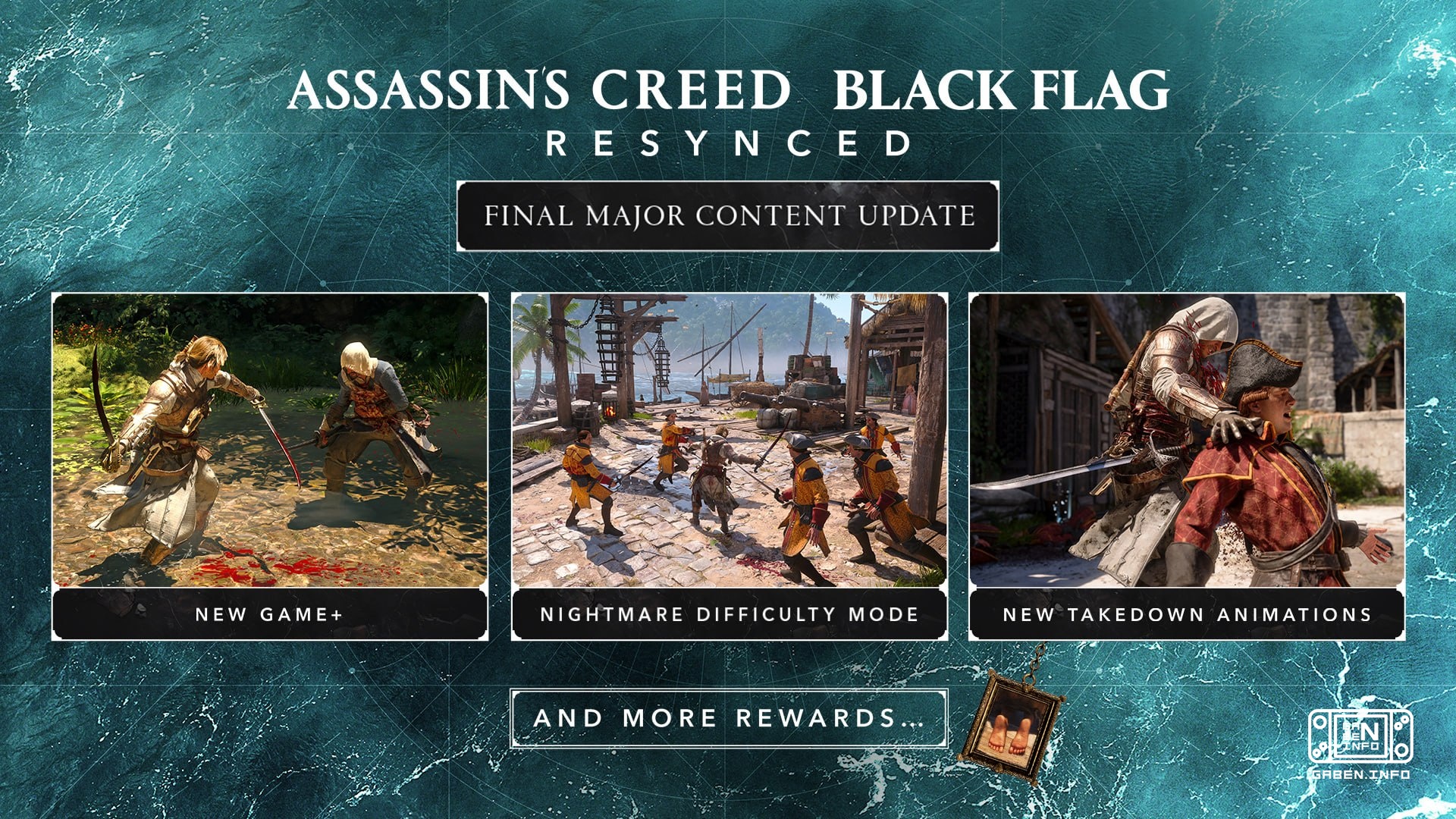 Assassin's Creed Black Flag Resynced otrzymał ostateczną dużą aktualizację. Do niego dodano NG+, koszmarne skomplikowani...