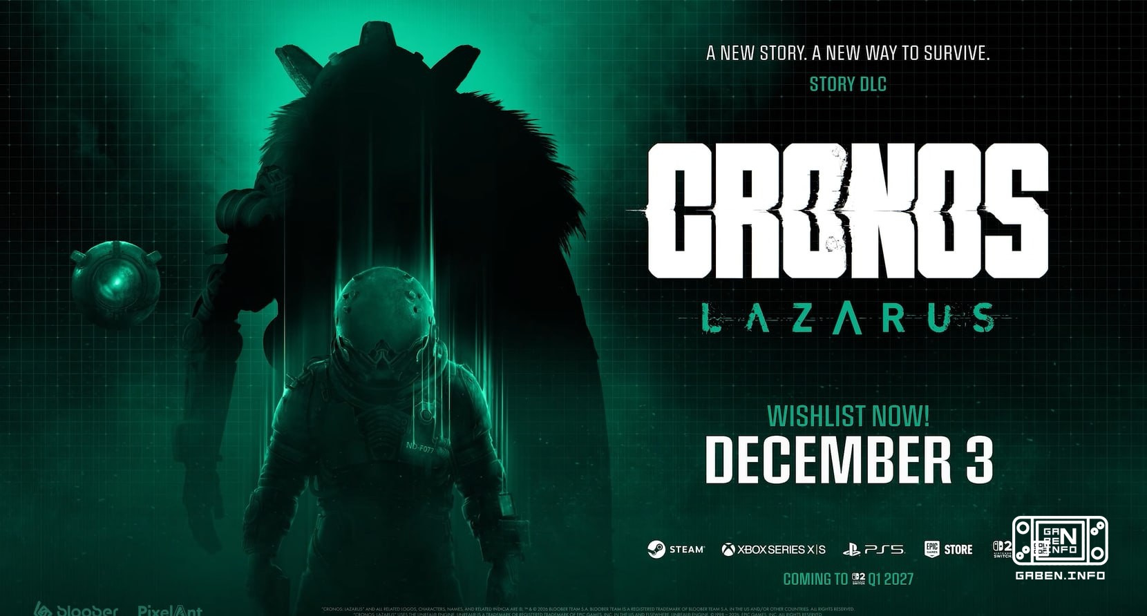 BREAKING: Cronos krijgt de Lazarus-verlenging op 3 december voor PC, PS5, XBOX Series. Het is een heel nieuw verhaal dat...