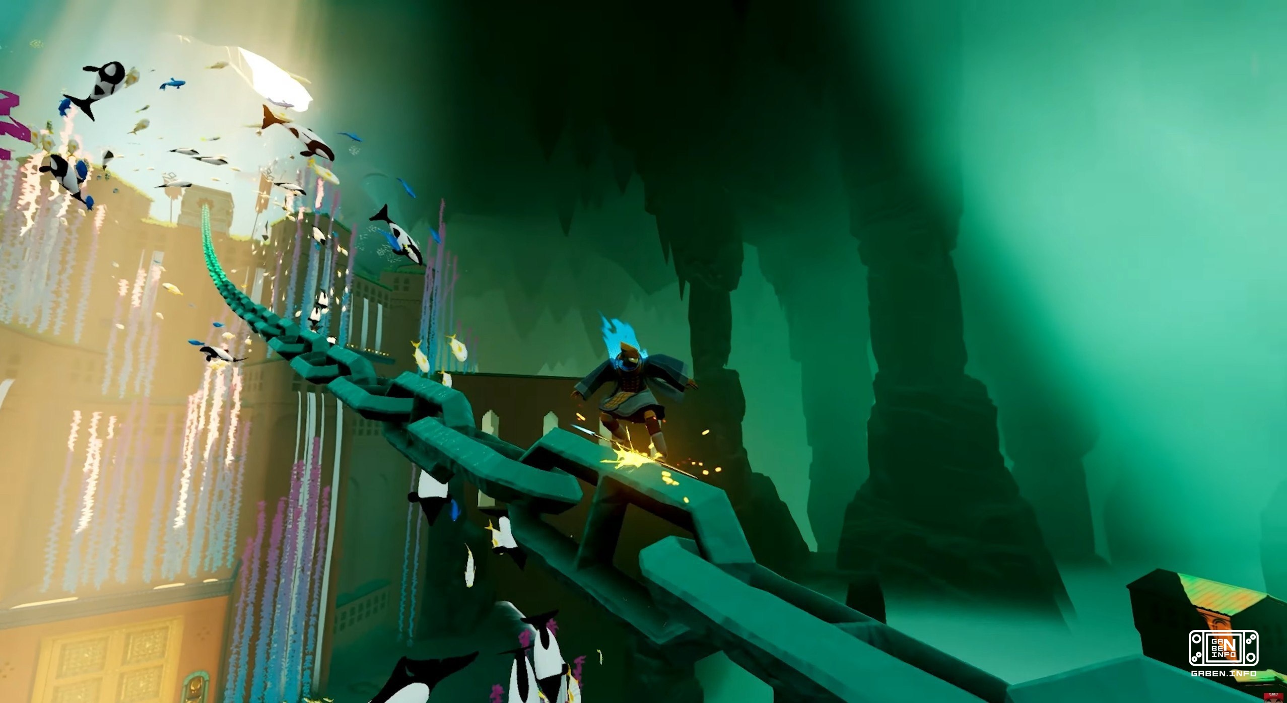 Gra, w której można jeździć na mieczach, Sword of the Sea, będzie dostępna na Switch 2 już jutro, 29 października.