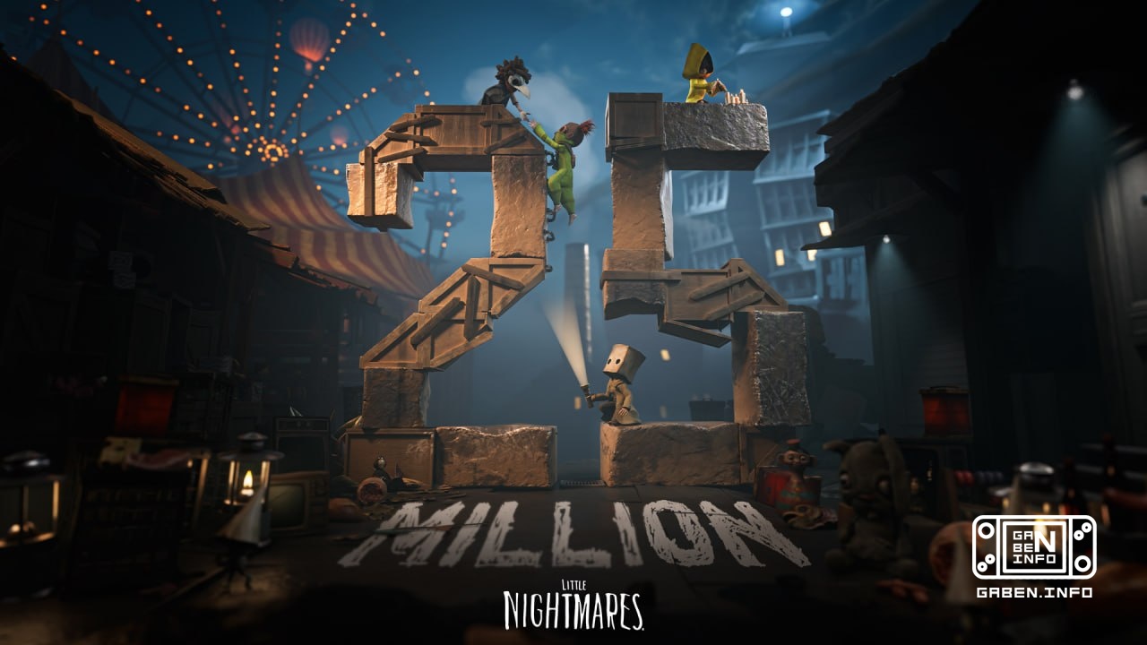 Pendengar seri Little Nightmares melebihi 25 juta pemain Dari mereka di bagian ketiga 2 juta, dan di bagian kedua 10 jut...